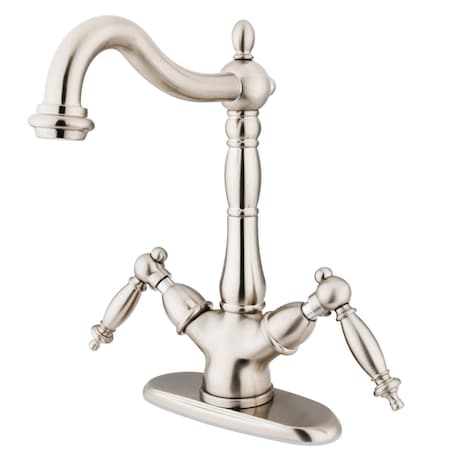 Kingston Brass KS1498TL Vessel Sink Faucet, Brushed Nickel KS1498TL